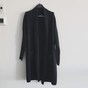 CHARLIE Shawl Collar Long Soft Loose Jacket With Pockets Size Medium